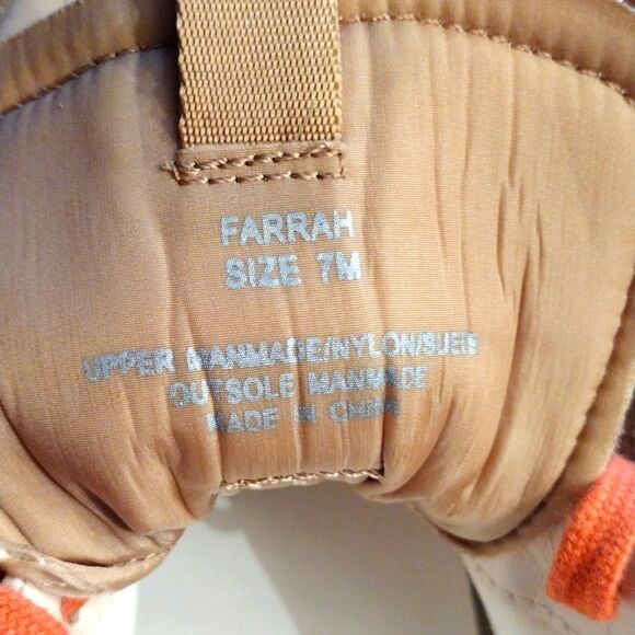 MATISSE 'Farrah' Low top Sneakers (Natural/Orange/Cream), Size 7, LIKE NEW - Picture 8 of 10